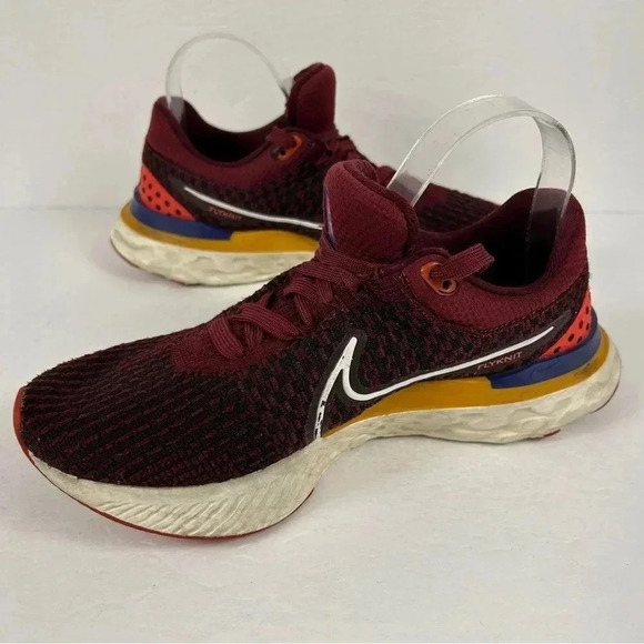 Nike React Infinity Run  FK 3 in Dark Beetroot/White Colour Size US 8 - Picture 4 of 7